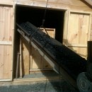 Bulk Coal Delivery into Outside Storage Shed
